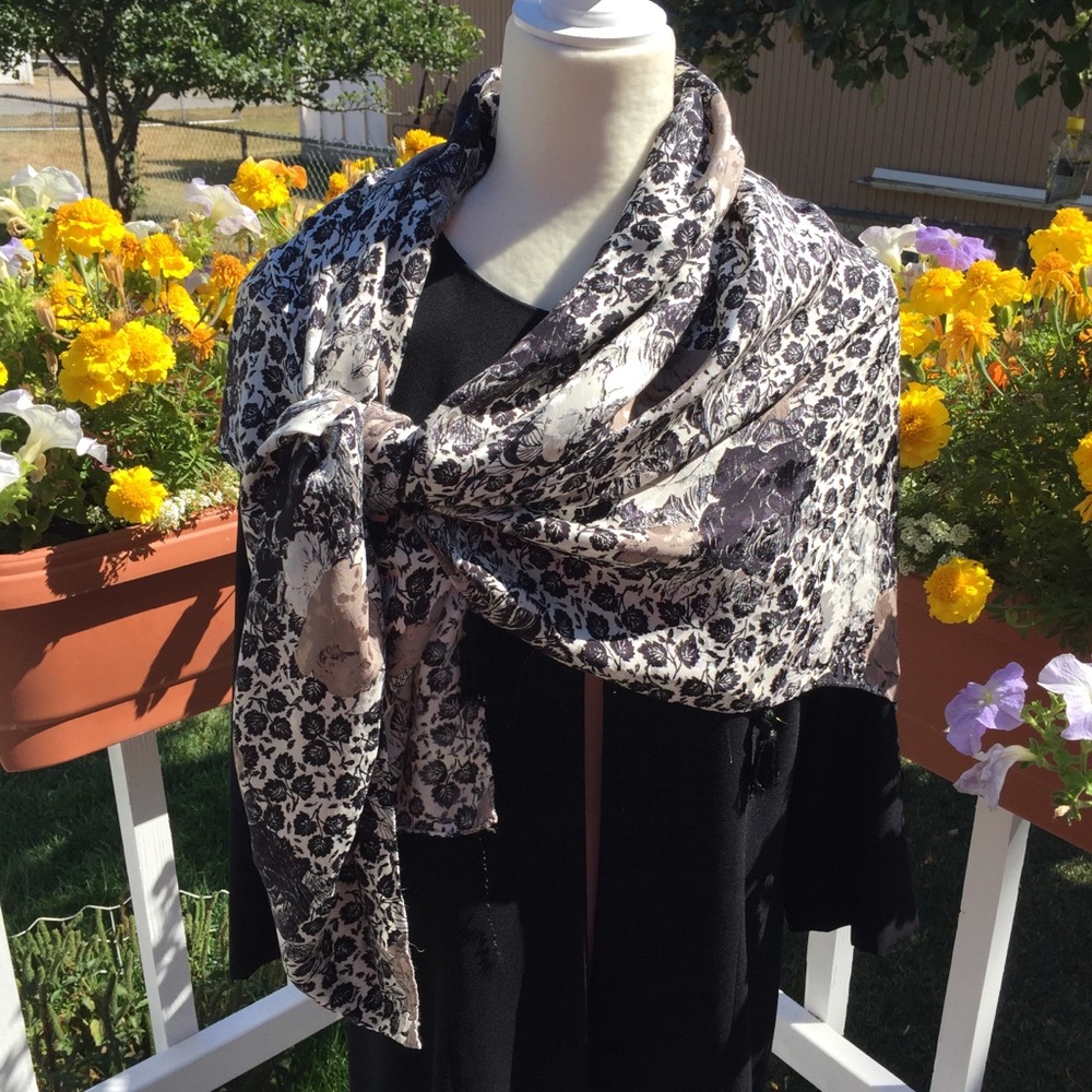 Satiny Square Large Scarf